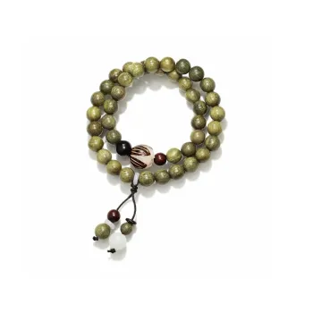 ZHOUDIWANG Green Sandalwood Bracelets Unisex