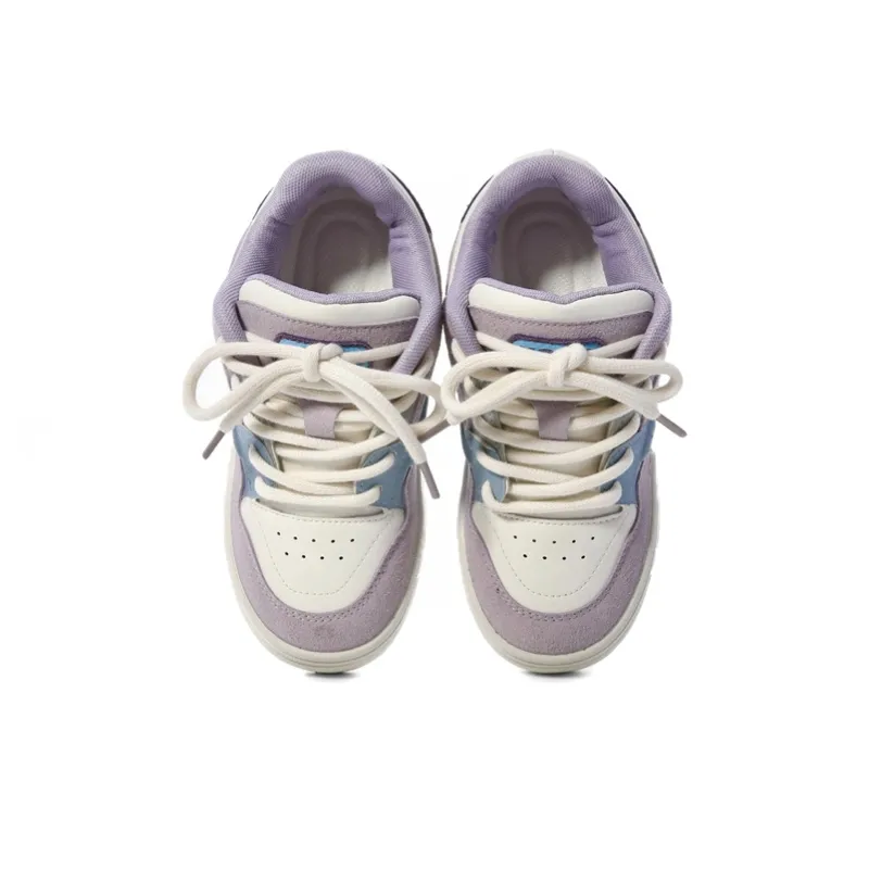 The New Age Family Low Top Skateboard Shoes Women's Purple-2