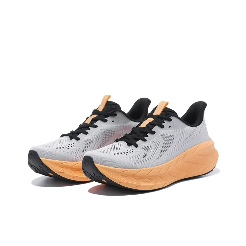 BMAI Expedition Pure2.0 Cushioning Abrasion Resistant Breathable Slip Resistant Low Top Running Shoes Men's Orange Gray-2