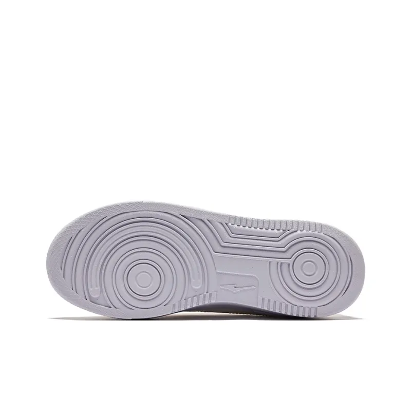 Erke Anti Slip Wear Resistant Low Top Skateboard Shoes Women's Microcrystal White Galactic Purple-4