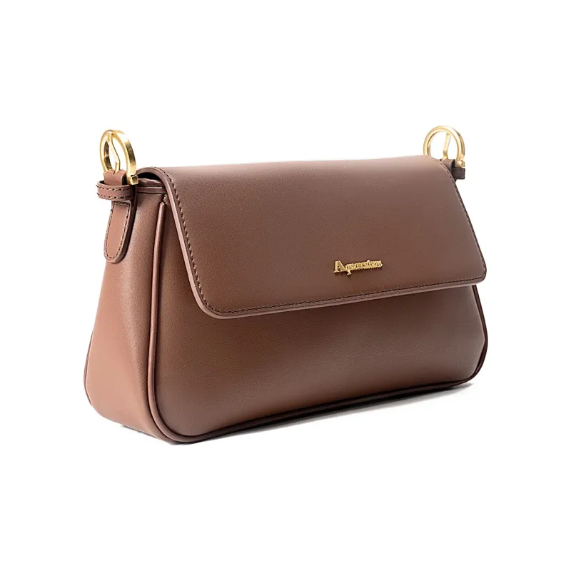 AQUASCUTUM Cow Leather Crossbody Bag, Shoulder Bag Women's Brown/Coffee-1