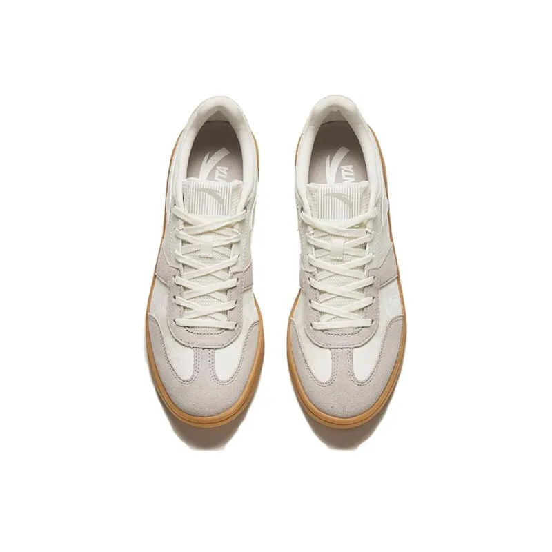 Anta German Training Lightweight Low-Top Skateboard Shoes Women's White Gray-2