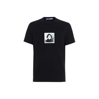 Givenchy Red Woman Print Cotton T shirt Black