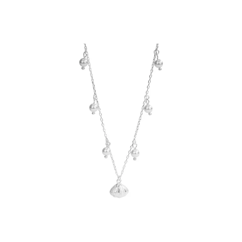 Heart Grass 925 Sterling Silver Necklaces Women's-0
