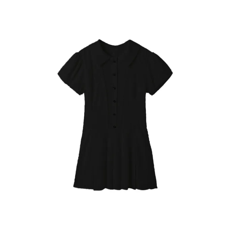 GUOZHEN Short Sleeved Dress Women's-5
