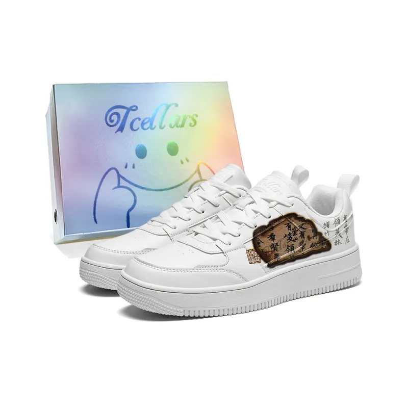 TCELLARS Skateboard Shoes Unisex Low Top White-138