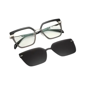 15 MINS TR/Memory Plastic Metal Irregular Shape Sunglasses Unisex