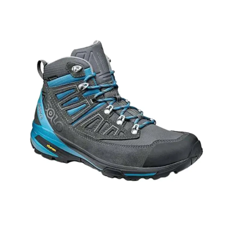 ASOLO Abrasion Resistant Slip Resistant Short Outdoor Boots Women's Gray Blue-1