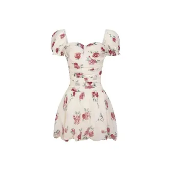 GUOZHEN Short Sleeved Dress Women's