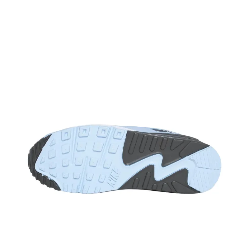 Nike Air Max 90 Anti Slip Wear Resistant Low Top Running Shoes Men's Light Blue-4