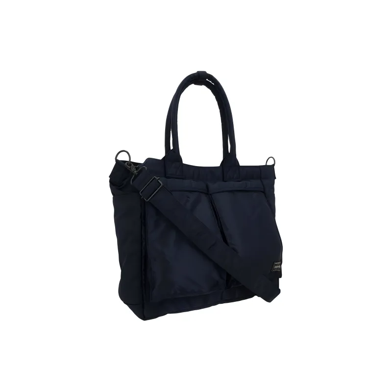 PORTER Nylon Tote Bag, Shopping Bag, Handbag Tubas Unisex Blue-1