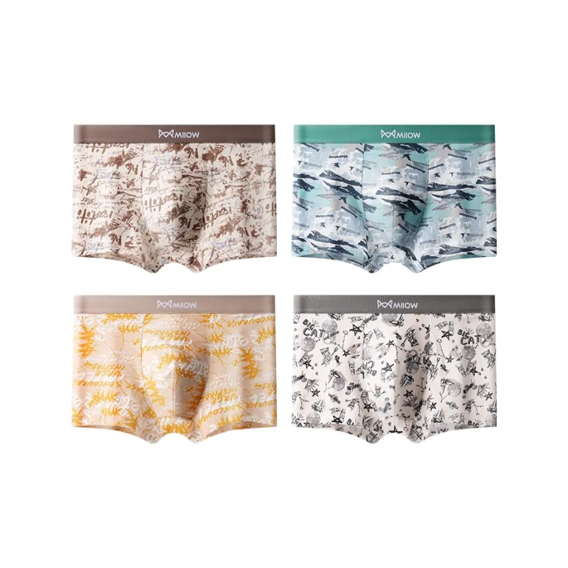 MIIOW Trend Party Series Underpants Men's 4 Pack-12
