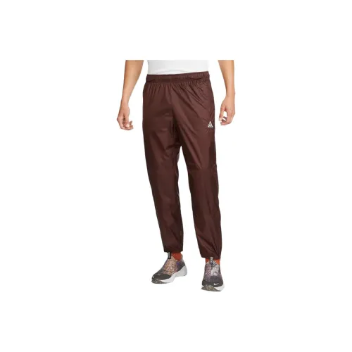 nike Green Windbreaker Pants Men's Dark Brown
