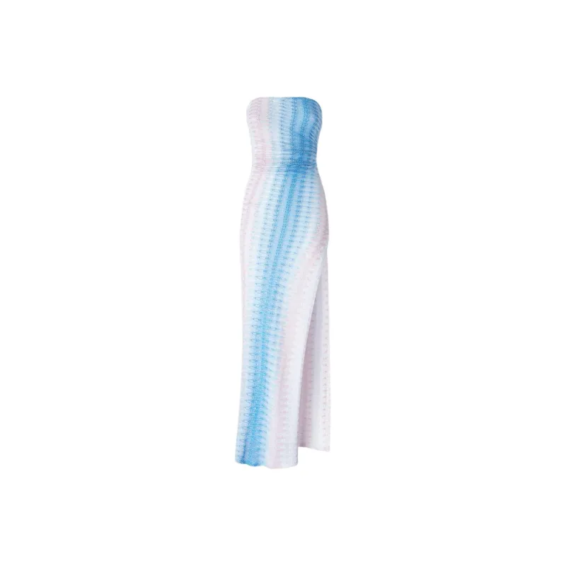 MISSONI Sleeveless Dress Women's Blue Pink Gradient-0