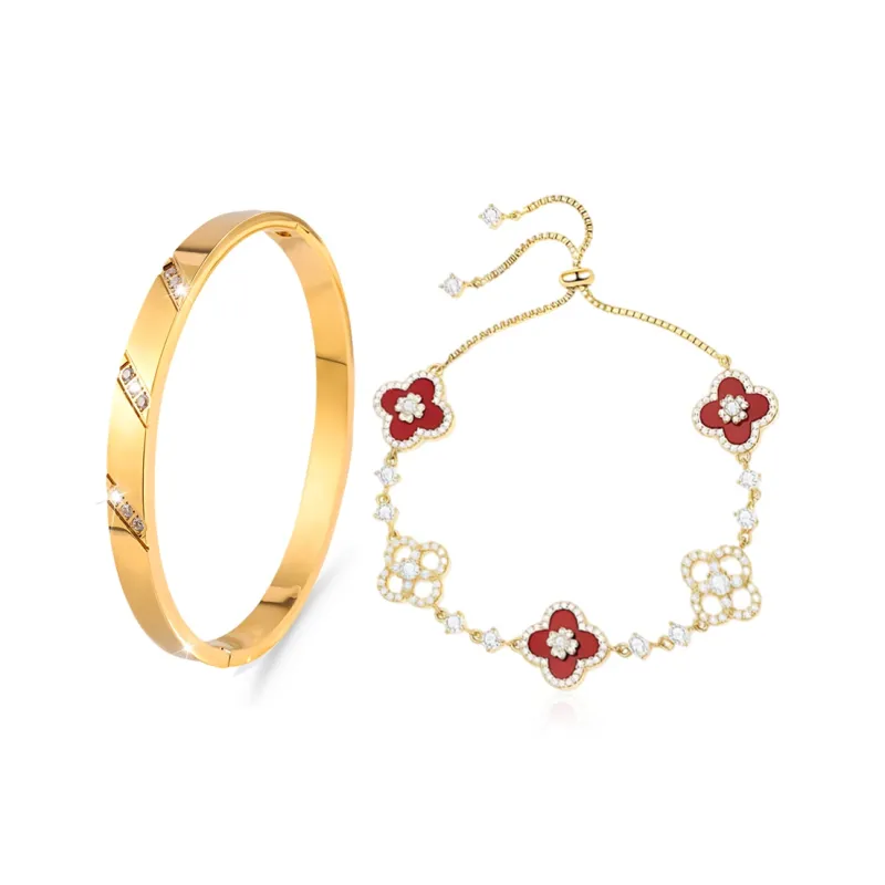 GUDS GAVE Zircon Bracelets Women's-5