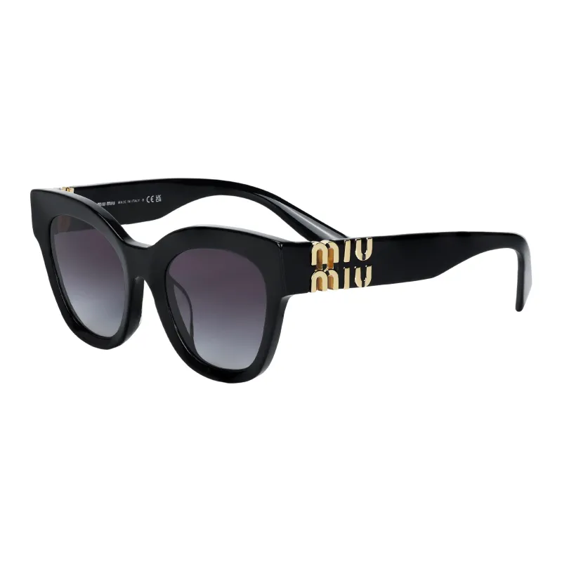 MIU MIU Irregular Shape Sunglasses Women's Black-0