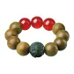 [Chinese Zodiac Tiger]Green Sandalwood Beaded Bracelet