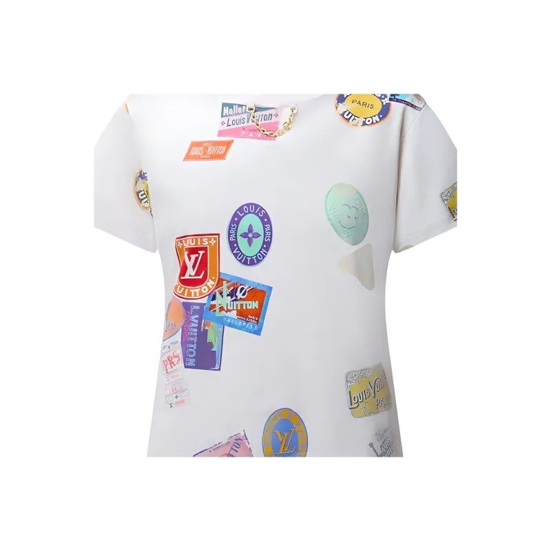 LOUIS VUITTON Mahina Patch Print T Shirt-4