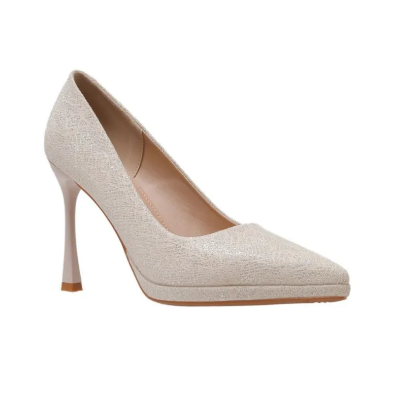 KATHRYN WILSON Slim Heel High Heels 8cm Women's Champagne-8