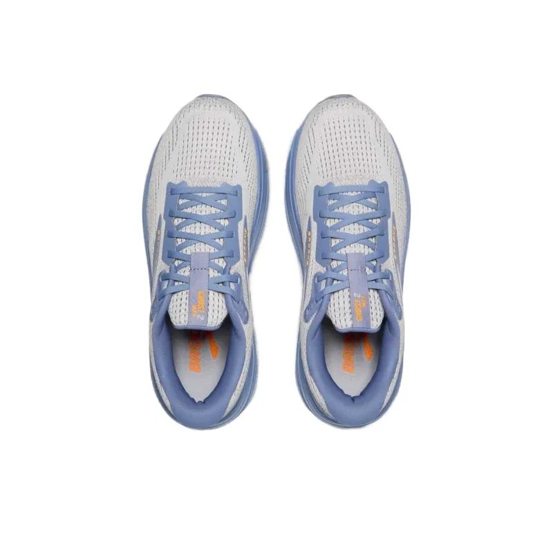 Brooks Ghost Max 2 Low Top Running Shoes Men's White Blue-3
