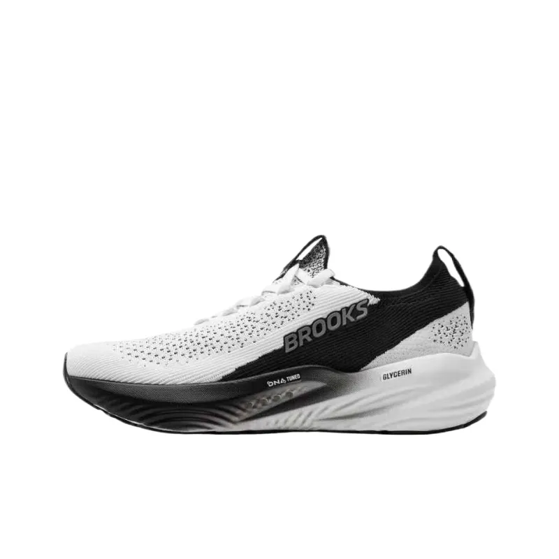 Brooks Glycerin StealthFit 22 Low Top Running Shoes Men's Black Gray-0