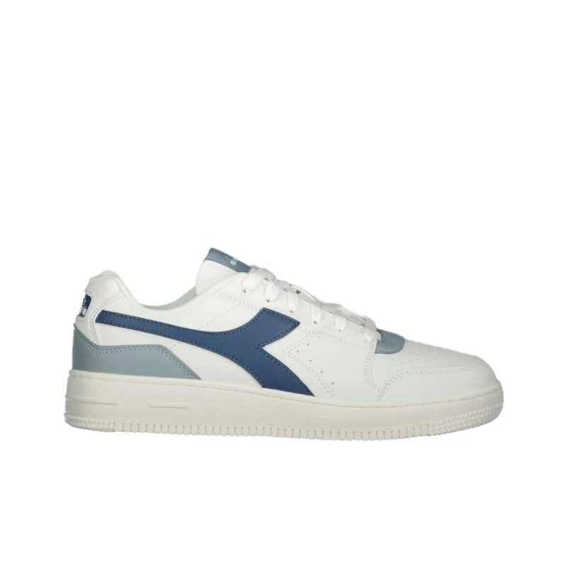 Diadora Anti Slip Wear Resistant Low Top Skateboard Shoes Men's White-1