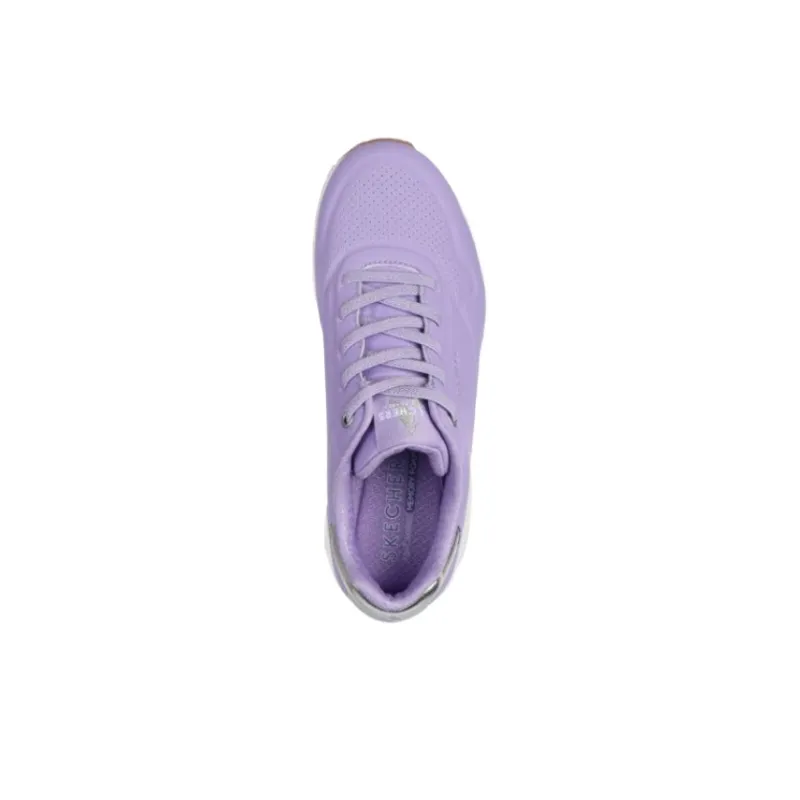 Skechers Uno Shimmer Away Low Top Casual Shoes Women's Purple-4