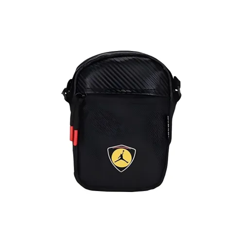 Jordan Polyester Shoulder Bag, Crossbody Bag Unisex Black