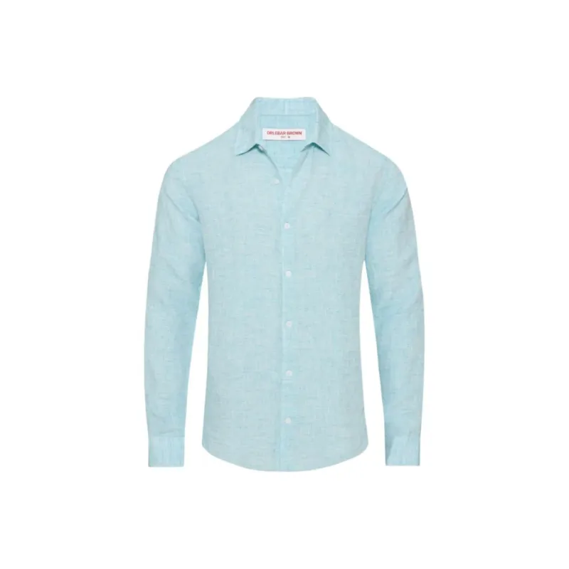 Orlebar Brown Giles Linen Shirt-0