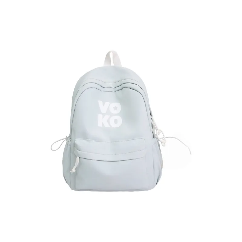 BRABOSTON Nylon Backpack Regular Unisex Black/White/Light Blue/Dark Blue/Green-2