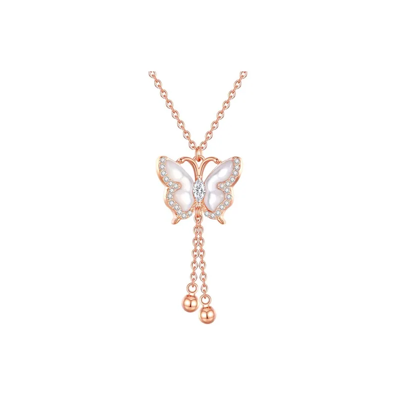 Ascending S925 Silver Necklaces Women's-7