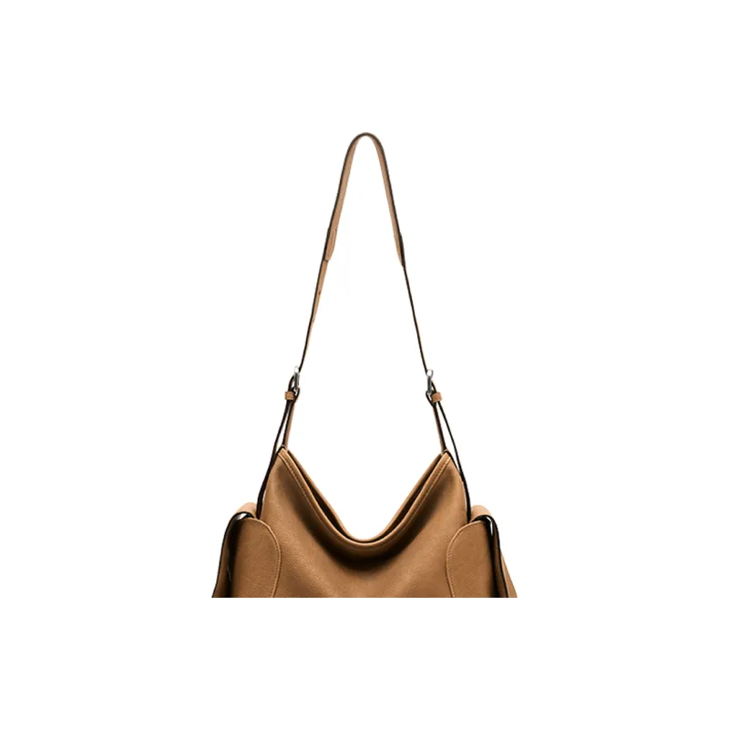 Qiuzhen Cow Leather HOBO Shoulder Bag Small Size Unisex Multicolor-2
