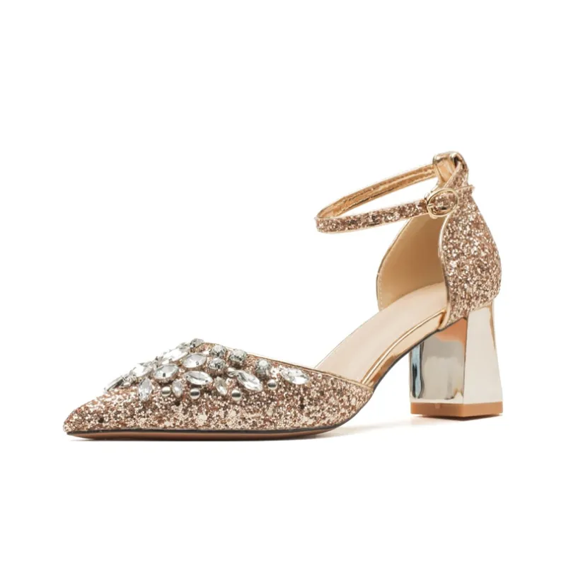 MCKP Chunky Heel High Heels Women's-0