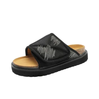 Bellum Han Rubber Sole Quiet Slip Resistant Slide Slippers Unisex