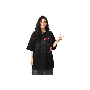 OPMO T Shirts Unisex Black