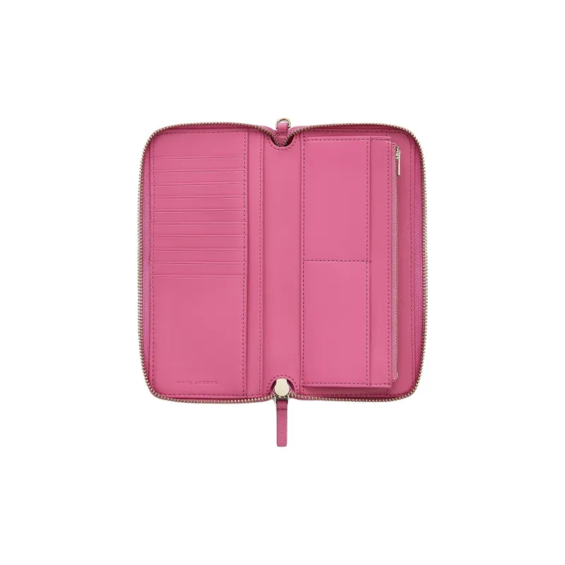 MARC JACOBS Full Grain Leather Wallet Women's Bowknot Pink-3