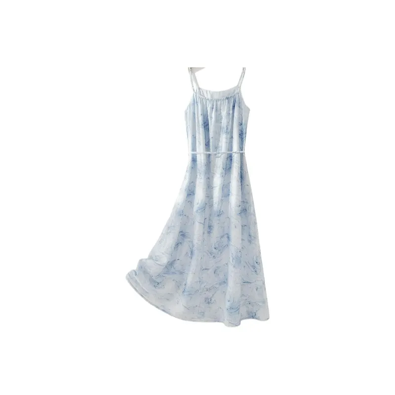 IHIMI SS24 Slip Dress Women's Ice Heart Blue-1
