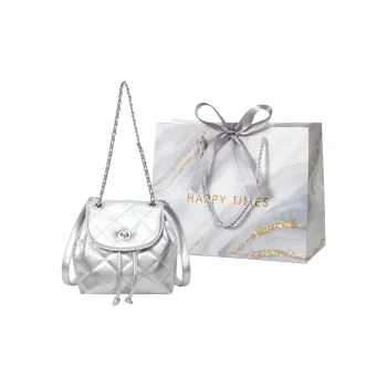 Miss Angel PU Backpack Women's White/Silver