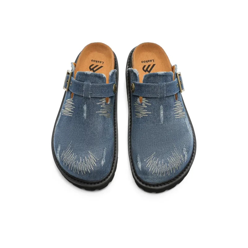 Year By Year Rubber Sole Slip Resistant Closed Toe Slippers Unisex-11
