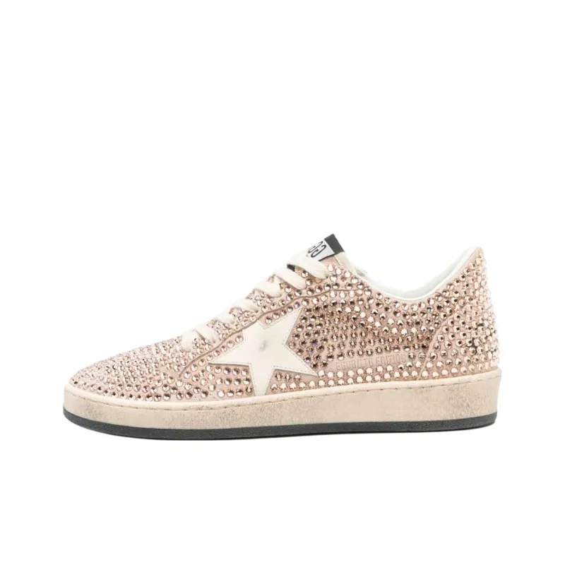 Golden Goose Ball Star Low Top Skateboard Shoes Women's Pink-0