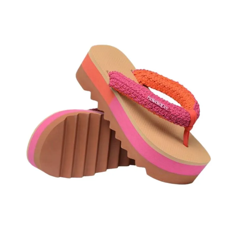 Havaianas Abrasion Resistant Flip Flops Women's Pink-5