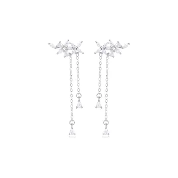 Lao Feng Xiang S925 Silver Earrings Women's