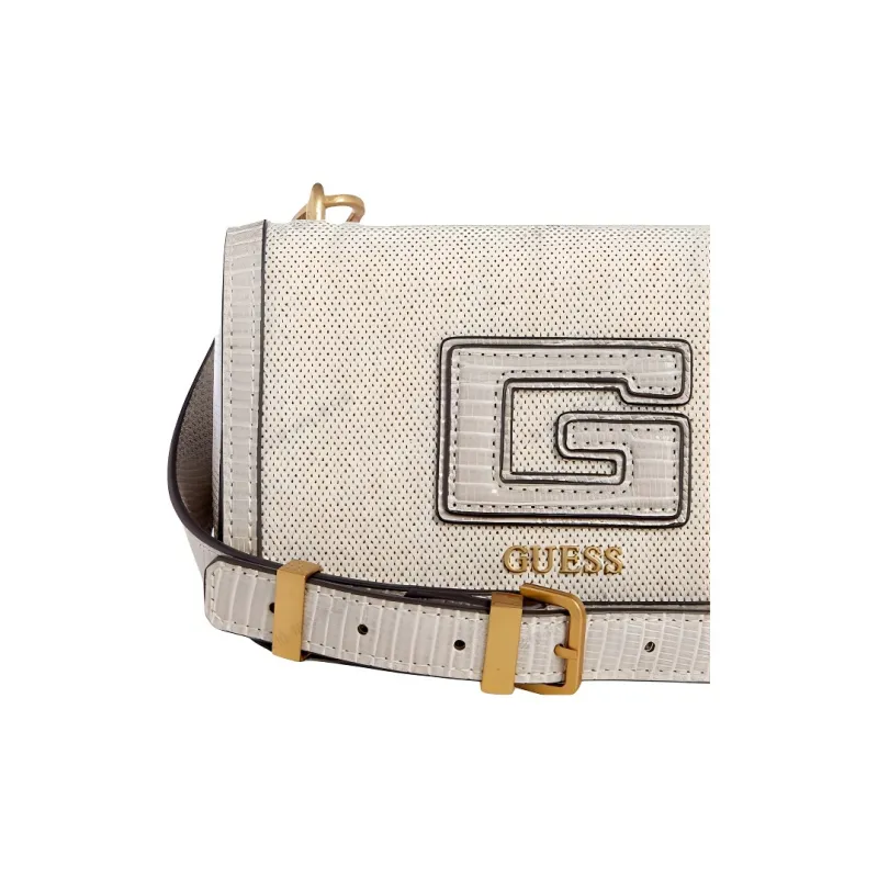 GUESS Artificial Leather Shoulder Bag, Crossbody Bag Mini Women's Gray-4