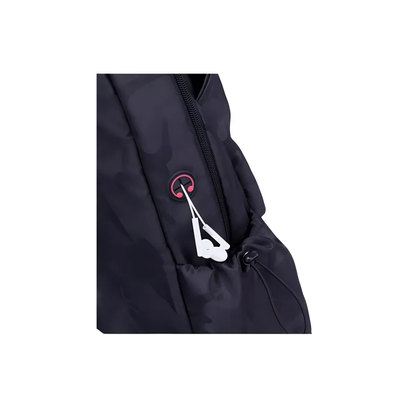 DOSRFINI Oxford Backpack Unisex Black/Camouflage/Light Gray-5