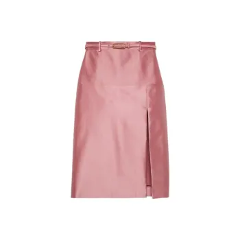 GUCCI Duchesse Silk Side slit Skirt