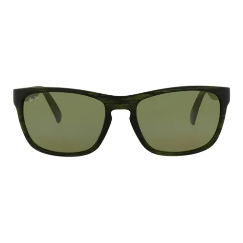 Maui Jim Subject To Official Website Rectangular Sunglasses Unisex Green