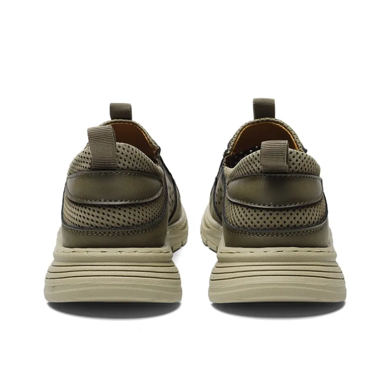Wen Nai Casual Shoes Men's Khaki-3
