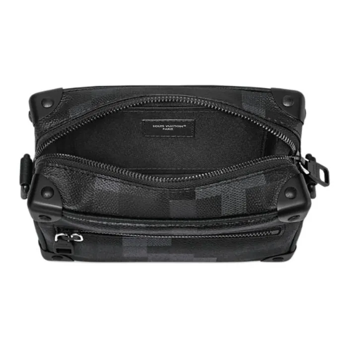 LOUIS VUITTON SOFT TRUNK Coated Canvas Wallet Mini Men's Black-3