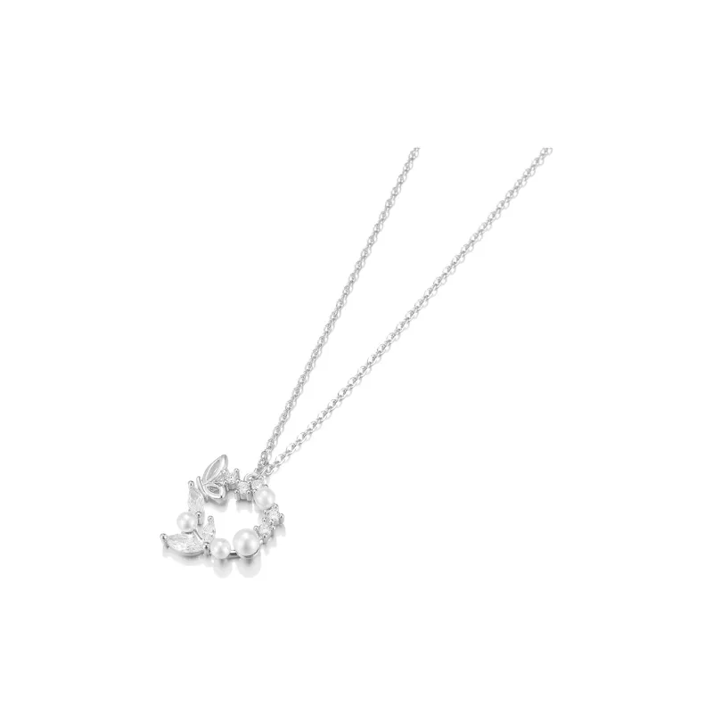 Clect Synthetic Cubic Zirconia Necklaces Women's-1