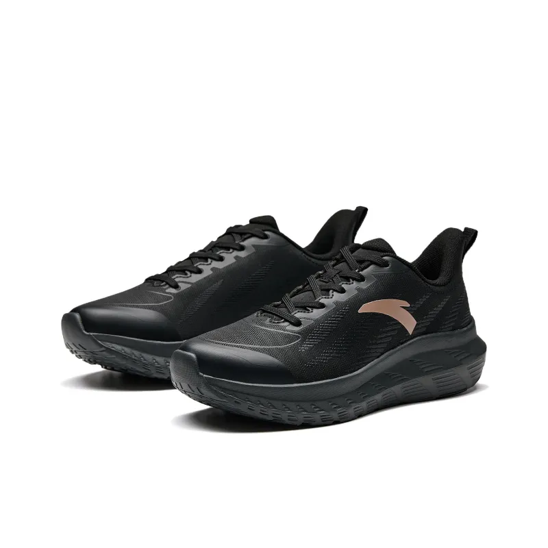 Anta Anti Slip Wear Resistant Low Top Casual Running Shoes Women's Black-2